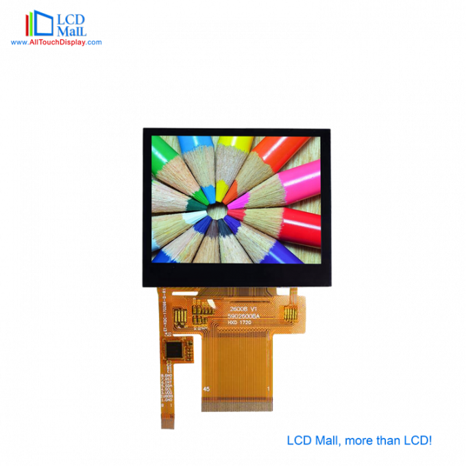 Полный угол просмотра 3,5'' TFT LCD сенсорная панель IPS дисплей 24 бит RGB SPI интерфейс 0