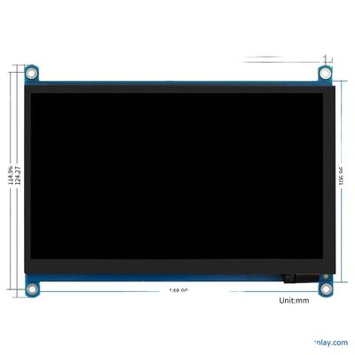 24 бит RGB Raspberry PI TFT дисплей ЖК-дисплей 7 дюймов 1024x600 ODM OEM