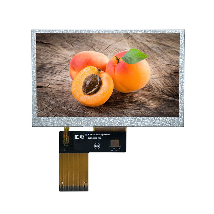 4.3" TFT передающий 480x272 280nits IPS Glass RGB 4,3-дюймовый ЖК-дисплей с OEM/ODM PCAB/CPT/RTP 2