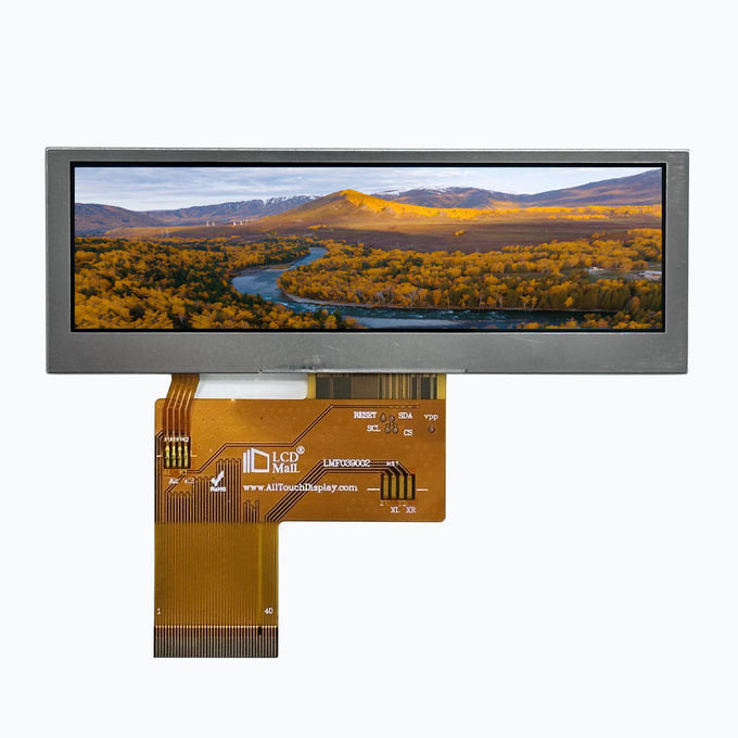 480x128 RGB TFT Трансмиссивный ЖК-модуль с 3,9-дюймовым WQVGA дисплеем и 10-чиповым белым светодиодом 1