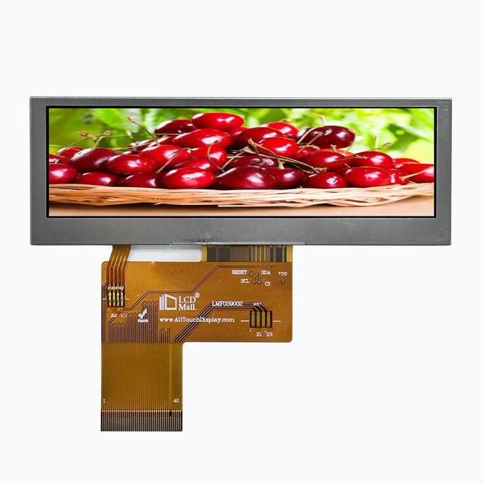 480x128 RGB TFT Трансмиссивный ЖК-модуль с 3,9-дюймовым WQVGA дисплеем и 10-чиповым белым светодиодом 0